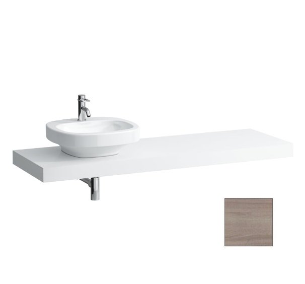 Стільниця Laufen Case 1581х520х80 мм з вирізом зліва МДФ світлий дуб H4051520755191