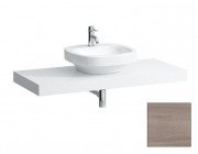 Стільниця Laufen Case 1191х520х80 мм з вирізом у центрі МДФ світлий дуб H4051410755191