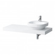 Стільниця Laufen Case 1191х520х80 мм з вирізом праворуч МДФ білий матовий H4051430754631