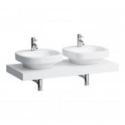 Стільниця Laufen Case 1191х520х80 мм з вирізом праворуч та ліворуч МДФ білий матовий H4051440754631