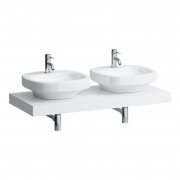 Стільниця Laufen Case 1191х520х80 мм з вирізом праворуч та ліворуч МДФ білий матовий H4051440754631