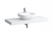 Стільниця Laufen Case 1191х520х80 мм з вирізом у центрі МДФ білий матовий H4051410754631