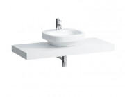 Стільниця Laufen Case 1191х520х80 мм з вирізом у центрі МДФ білий матовий H4051410754631