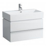 Тумба під раковину Laufen Case підвісна 79х45,5 см МДФ білий глянсовий H4012420754751