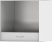 Встроенный держатель для туалетной бумаги Hansgrohe XtraStoris Rock 150х150х140 матовый белый 56065700