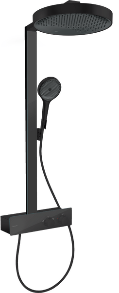 Душевая стойка для душа Hansgrohe Rainfinity Showerpipe 360 1jet с термостатом матовый черный 26853670