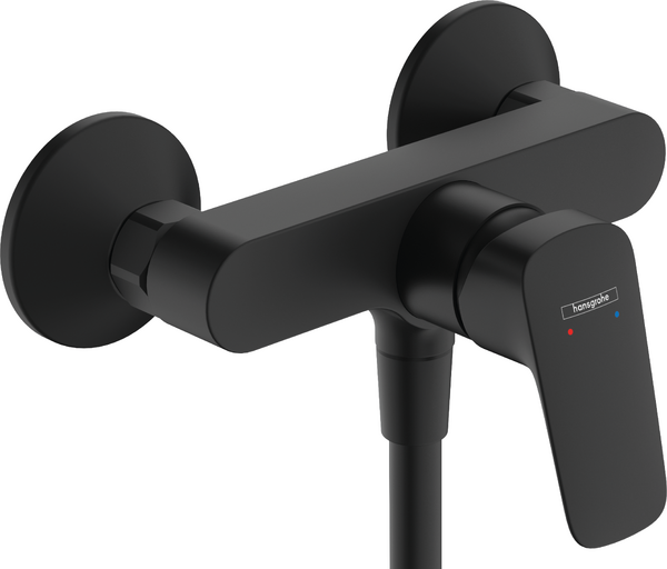 Змішувач для душу Hansgrohe Logis одноважільний з 2 швидкостями потоку чорний матовий 71601670