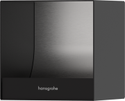 Встроенный держатель для туалетной бумаги Hansgrohe XtraStoris Rock 150х150х140 матовый черный 56065670