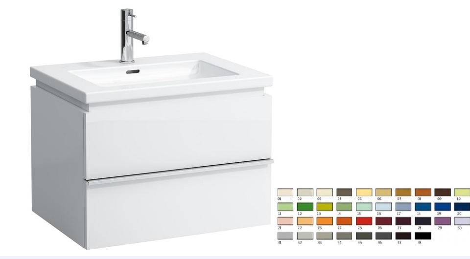 Тумба под раковину Laufen Case подвесная 79х45,5 см МДФ цвет на выбор H4012420759991