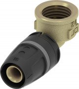 Уголок соединительный TECE TECElogo-Push с внутренней резьбой 20хRp 1/2'' латунь/PPSU 8610203