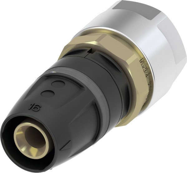 Адаптер Tece TECElogo з різьбовим затиском 16х14 мм латунь/PPSU 8611210