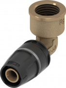 Куточок сполучний TECE TECElogo-Push з муфтою 32xRp 1'' бронза/кремнієва бронза 8713206