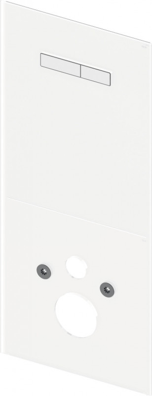 Выставочная панель смыва для унитаза TECE TECElux с ручным приводом стекло белый 9650500