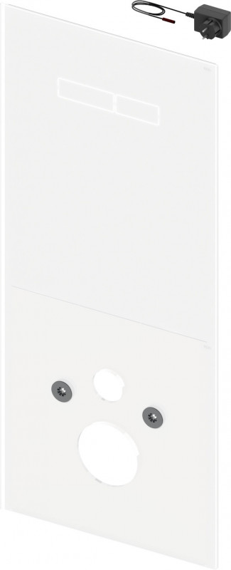 Выставочная панель смыва для унитаза TECE TECElux с электронным приводом sen-Touch стекло белый 9650502