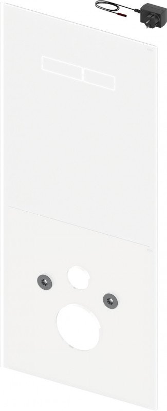 Виставкова панель змиву для унітазу TECE TECElux з електронним приводом sen-Touch скло білий 9650502