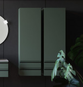 Шафка для ванної підвісна Kolpa San Alexis A 1461 450x1460x320 мм МДФ зелена 546310