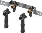 Монтажний вузол TECE TECElogo-Push 150 мм з куточками з настінним кріпленням 16xRp 1/2'' бронза/кремнієва бронза 8723100