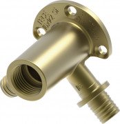 Тройник угловой TECE TECEflex с настенным креплением 16х1/2'' удлиненный кремниевая бронза 708628