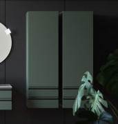 Шафка для ванної підвісна Kolpa San Alexis A 1461 450x1460x320 мм МДФ зелена 546310