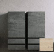 Шафка для ванної підвісна Kolpa San Alexis A 1011 450x1010x320 мм МДФ дерево 546330