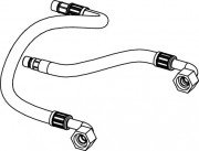 Комплект армированных шлангов для унитаза-биде TECE TECEone для холодной и горячей воды 9820471