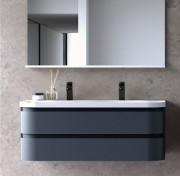 Тумба з раковиною Kolpa San Vittoria OUV 120 1200x500x472 мм МДФ темно-сірий 547070