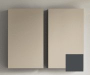 Шафка для ванної підвісна Kolpa San Vittoria V 702/20 450x700x200 мм МДФ темно-сірий 547150