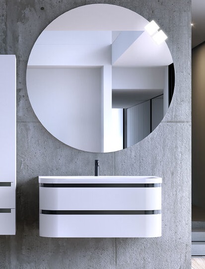 Тумба с раковиной Kolpa San Vittoria OUV 100 1000x500x472 мм МДФ белый 547040