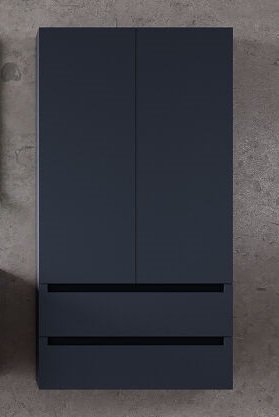 Пенал для ванної кімнати Kolpa San Vittoria V 1481/790 790x1475x320 мм МДФ темно-сірий 546220