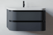 Тумба з раковиною Kolpa San Vittoria OUV 80 800x500x472 мм МДФ темно-сірий 546190