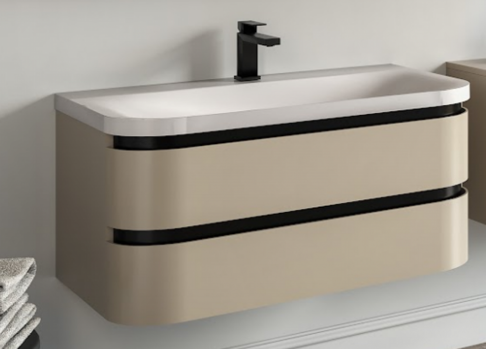 Тумба с раковиной Kolpa San Vittoria OUV 100 1000x500x472 мм МДФ бежевый 546200