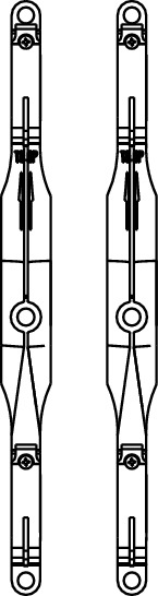 Кронштейни для колектора TECE TECEfloor 2 шт 77990053