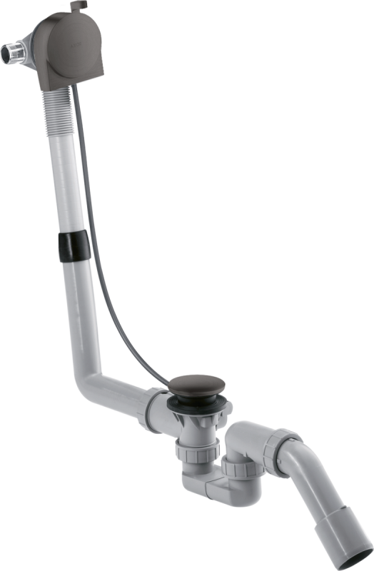 Слив-перелив для стандартных ванн  Hansgrohe Axor Exafill S с наполнением шлифованный черный хром 58307340