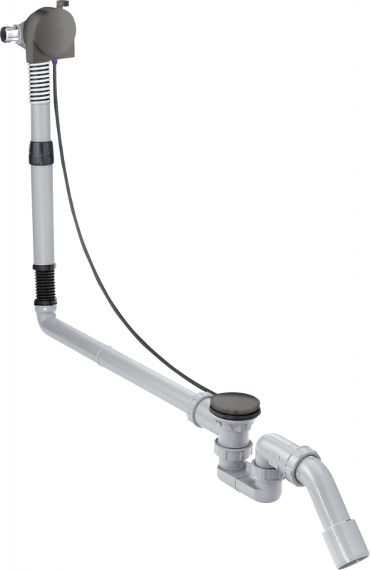 Слив-перелив для нестандартных ванн Hansgrohe Axor Exafill S с наполнением шлифованный черный хром 58317340