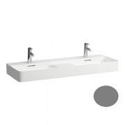 Раковина для ванної Laufen Val 120х42 см подвійна кераміка графіт матовий H8142827581041