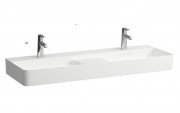 Раковина для ванной Laufen Val 120х42 см двойная без перелива керамика белый с покрытием LCC H8142824001111