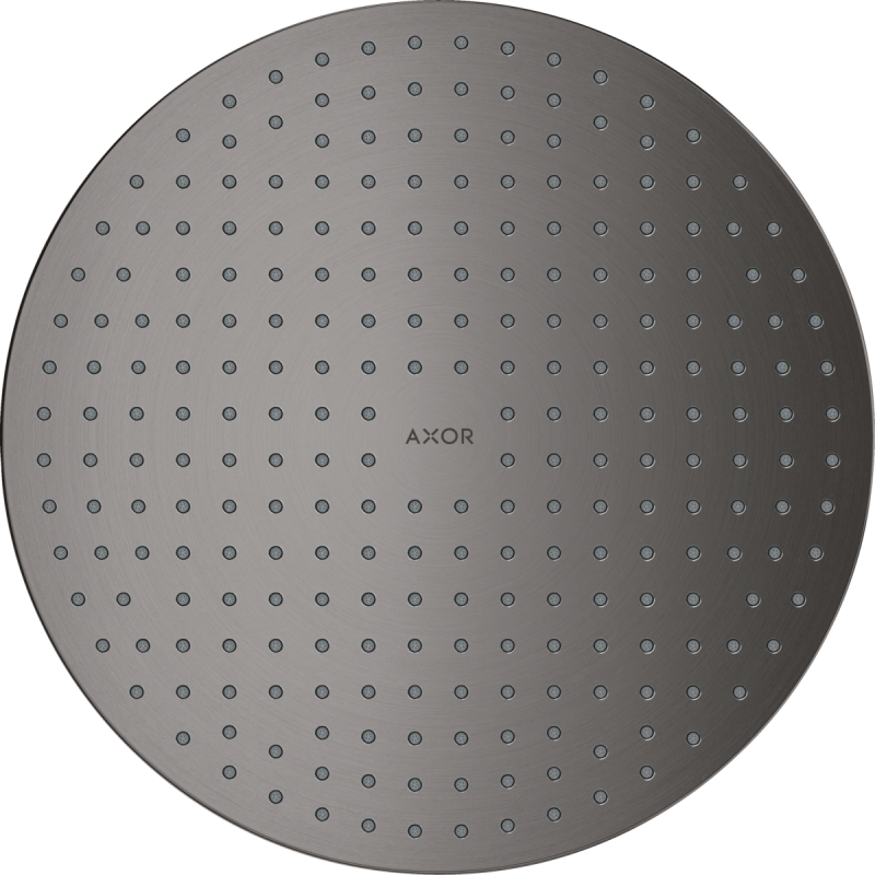 Верхний душ Hansgrohe Axor ShowerSolutions Ø300 мм 1 режим потолочный монтаж шлифованный черный хром 35302340