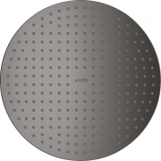 Верхний душ Hansgrohe Axor ShowerSolutions Ø300 мм 2 режима потолочный монтаж шлифованный черный хром 35305340