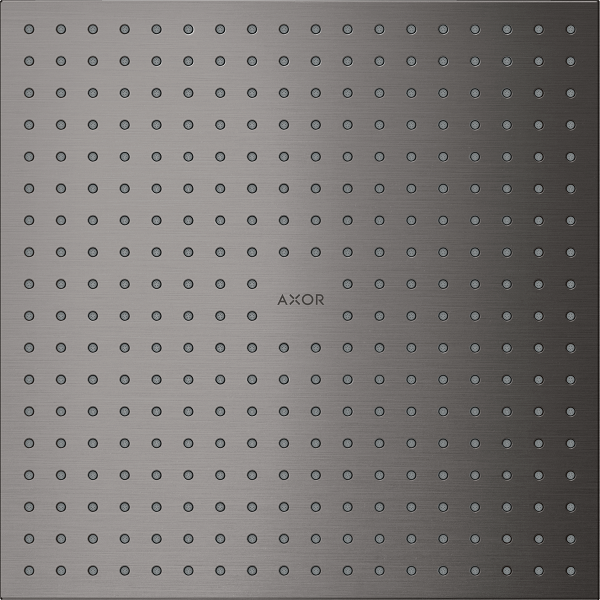 Верхний душ Hansgrohe Axor ShowerSolutions 300х300 мм 2 режима потолочный монтаж шлифованный черный хром 35321340