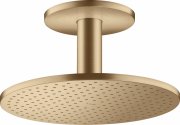 Верхний душ Hansgrohe Axor ShowerSolutions Ø300 мм 2 режима с потолочным подсоединением шлифованная бронза 35304140