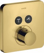 Термостат прихованого монтажу Hansgrohe Axor ShowerSolutions 2 споживача поліроване золото 36707990