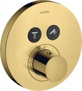 Термостат прихованого монтажу Hansgrohe Axor ShowerSolutions 2 споживача поліроване золото 36723990