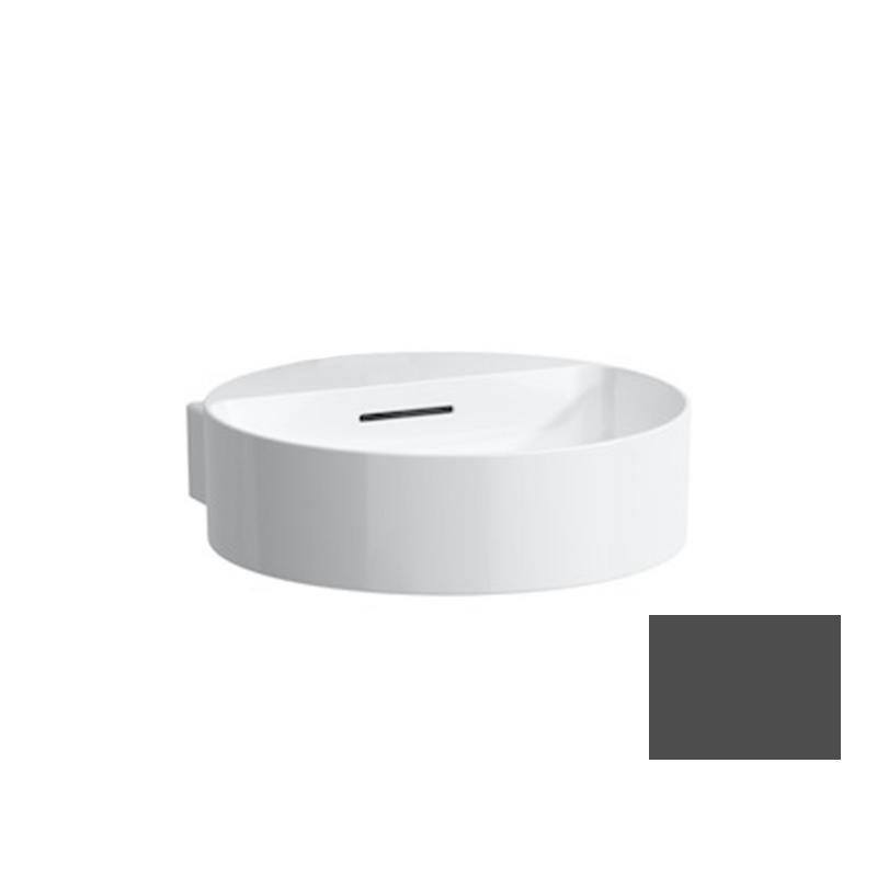 Міні-раковина для ванної Laufen Val 40х42,5 см без отворів під змішувач кераміка графіт матовий H8112817581091