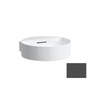 Мини-раковина для ванной Laufen Val 40х42,5 см без отверстий под смеситель керамика графит матовый H8112817581091