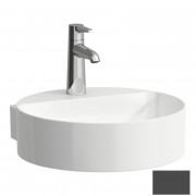 Мини-раковина для ванной Laufen Val 40х42,5 см с 1 отверстием без перелива керамика графит матовый H8112817581111