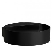 Мини-раковина для ванной Laufen Val 40х42,5 см без отверстий без перелива керамика черный матовый H8112817161121