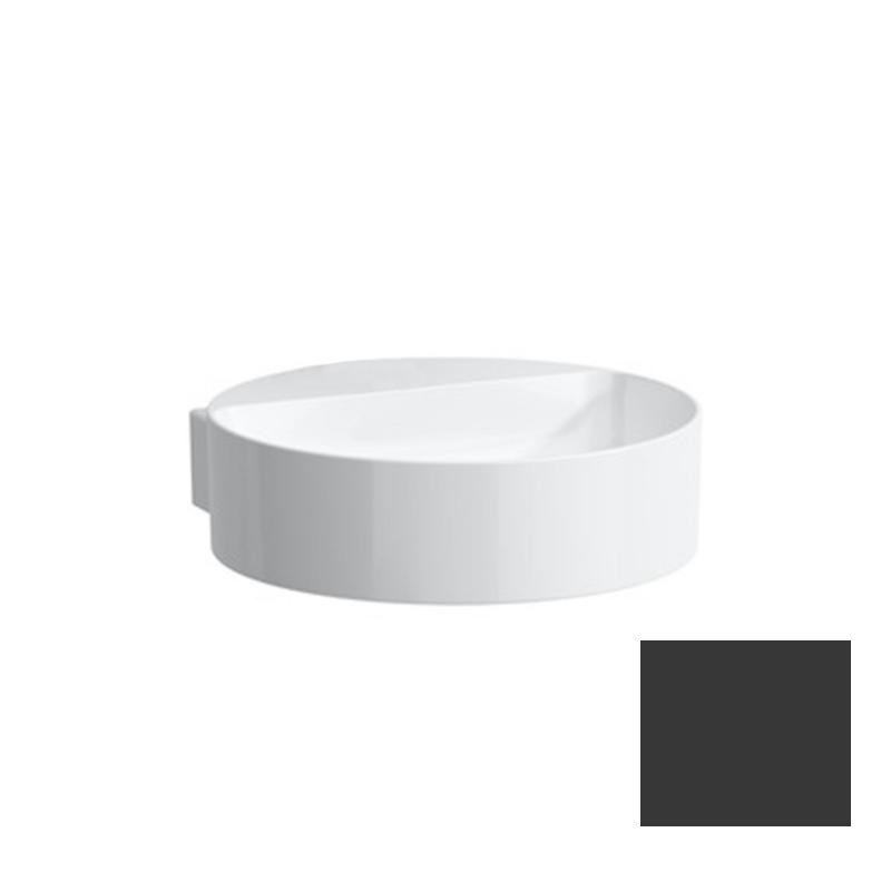 Мини-раковина для ванной Laufen Val 40х42,5 см без отверстий без перелива керамика графит матовый H8112817581121