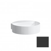 Мини-раковина для ванной Laufen Val 40х42,5 см без отверстий без перелива керамика графит матовый H8112817581121