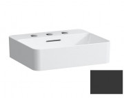 Раковина для ванной Laufen Val 45х38 см с 3 отверстиями под смеситель керамика графит матовый H8122807581081