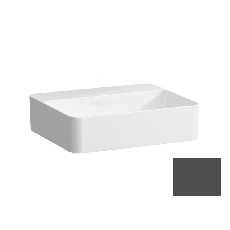 Раковина для ванной Laufen Val 45х38 см без отверстий без перелива керамика графит матовый H8122807581121